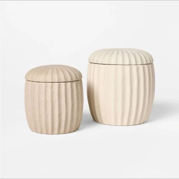 Set of 2 Matte Ceramic Canisters - Threshold™ designed with Studio McGee - Picture 1 of 3